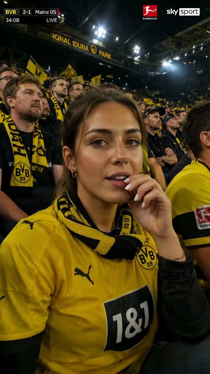 BVB-Motiv aus einer freien KI-Sportstudie, kein Kundenauftrag